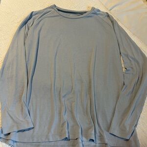 Free fly blue long sleeve shirt xl extra large top Pima shirt womens